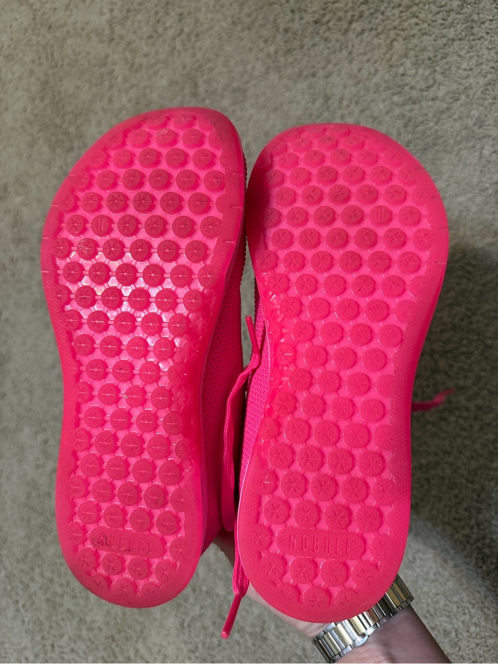 Women’s Hot Pink NOBULL Outwork Shoes- Size 7.5 - Picture 4 of 5